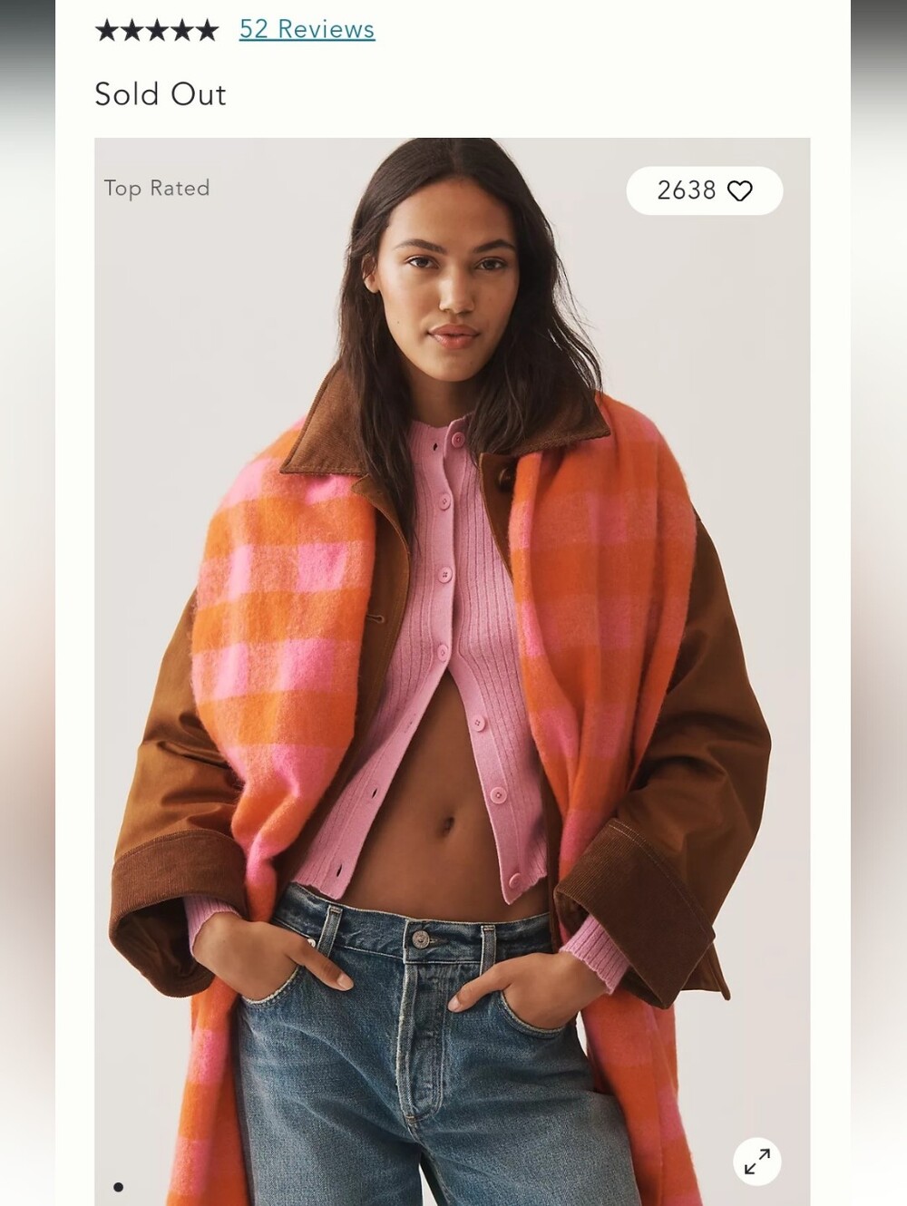 Maeve Brushed Gingham Scarf
